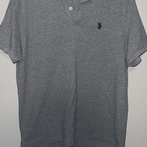 large Grey Polo Collard Shirt (Like New)